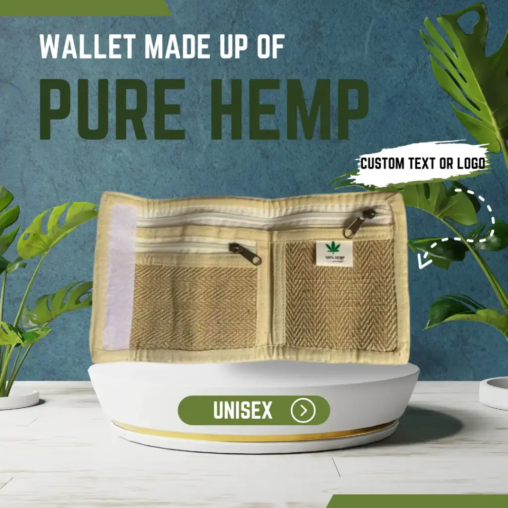 Naturexpress Desh Ka Pehla Eco-Friendly Hemp Wallet | Handloom Hemp & Cotton | Slim, Stylish & Sustainable Purse for Men & Women | Trifold Card Holder, Travel Wallet & Unique Gift