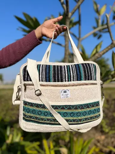 Naturexpress Desh ka Pehla Eco-Friendly Hemp Laptop Bag - Sustainable and Stylish Hemp Laptop Bag for Work, Travel & Gifting