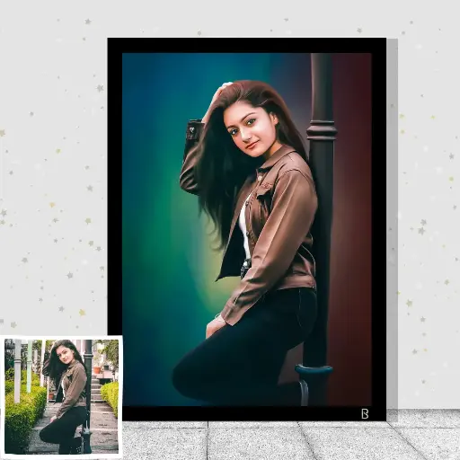 Naturexpress Custom Handmade Sketch - Colored Pencil Portraits - Personalized Artwork in A5 Size - Unique Gift for Birthdays, Weddings, and Special Occasions | Includes Frame (Colored, A3, Framed)